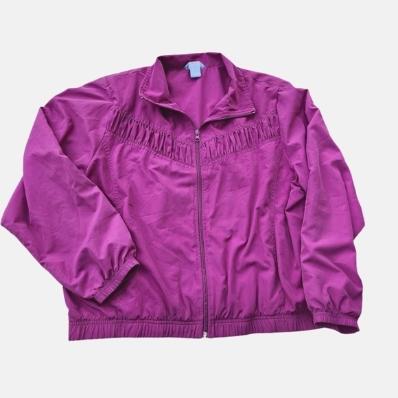 Vintage Napa Valley 2pc Windbreaker jogger set Jacket Pants Magenta pink purple - Picture 3 of 12